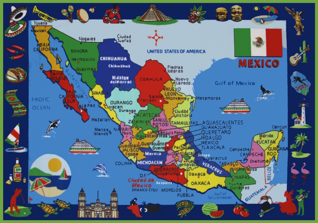 Free Printable Map Of Mexico Printable Maps