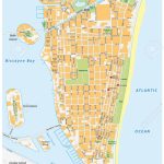 Miami Beach Detailed Vector Street Map With Names, Florida,   Street Map Of Miami Florida