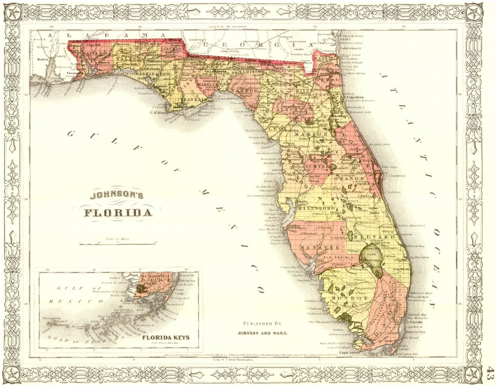 Miami Beach | History Of Florida | Vintage Florida, State Map, Map - Historic Florida Maps
