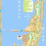 Miami Beach Street Map  North And South Miami Beach   Map Of South Beach Miami Florida