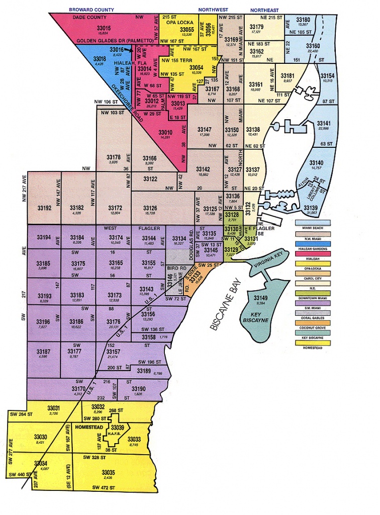 Miami-Dade Zip Code Map - Florida Zip Code Map