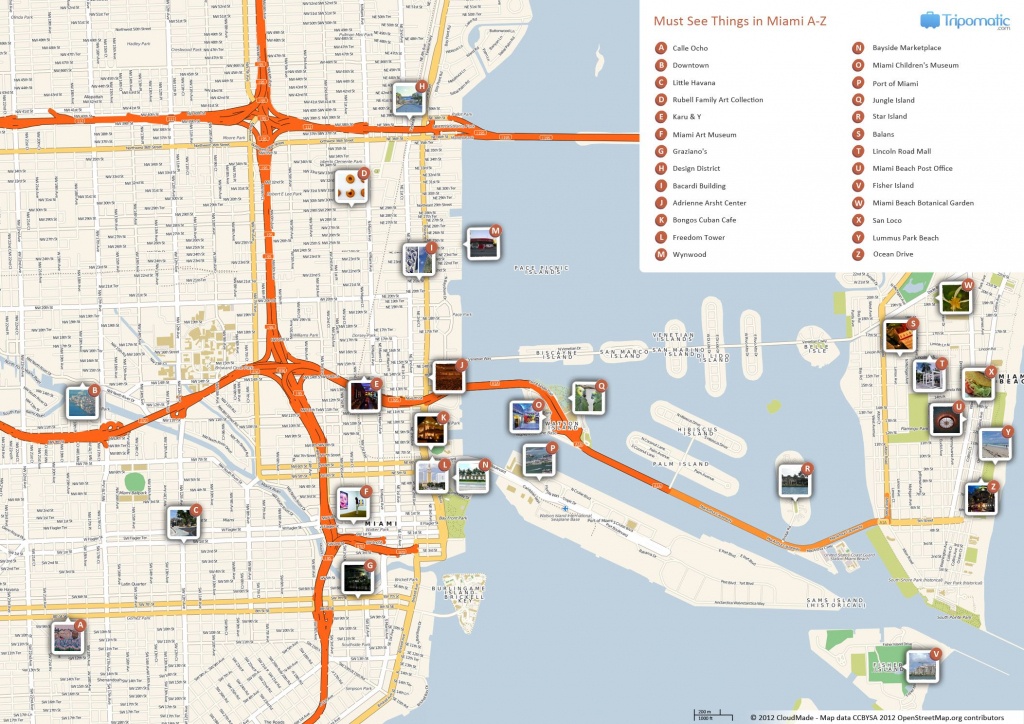 Miami Printable Tourist Map | Free Tourist Maps ✈ | Miami - Florida Attractions Map