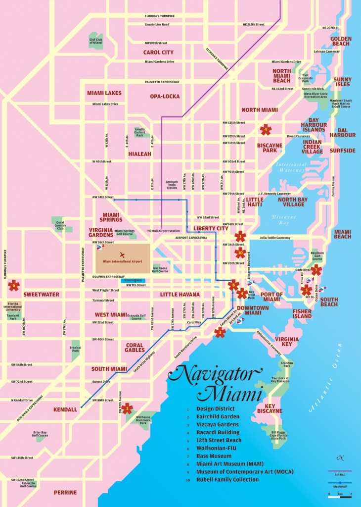 Miami Tourist Map - Miami Florida • Mappery - Florida Tourist Map