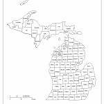 Michigan Labeled Map   Michigan County Maps Printable