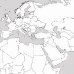 Middle East Blank Political Map Hoosiersunite Throughout Also Road   Printable Map Of Middle East