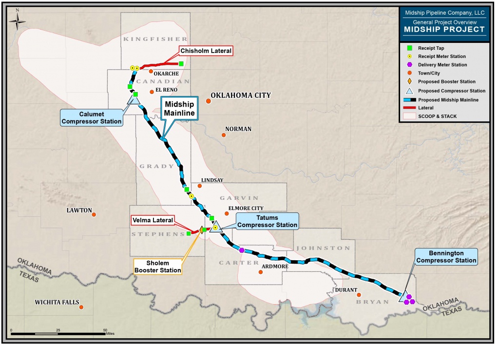 Midship Project Gets Ferc Approval - Compressortech² - Oneok Pipeline Map Texas