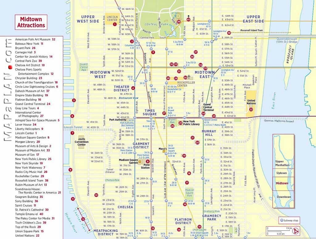 Midtown-Manhattan-Sightseeing-Trip-Planner-New-York-Top-Tourist - Map Of Midtown Manhattan Printable