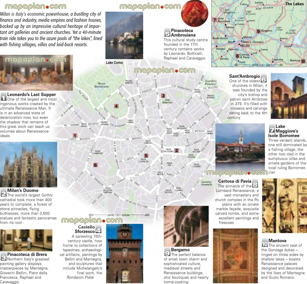Milan Maps - Top Tourist Attractions - Free, Printable City Street - Printable Map Of Milan City Centre
