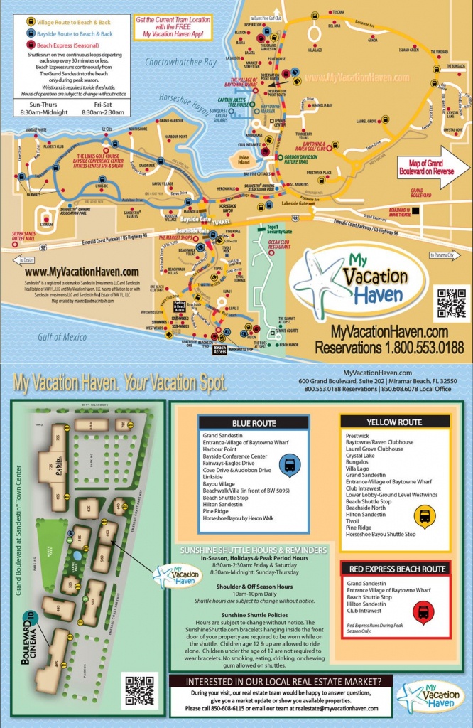 Miramar Beach Florida Sunshine Shuttle | My Vacation Haven - Sandestin Florida Map