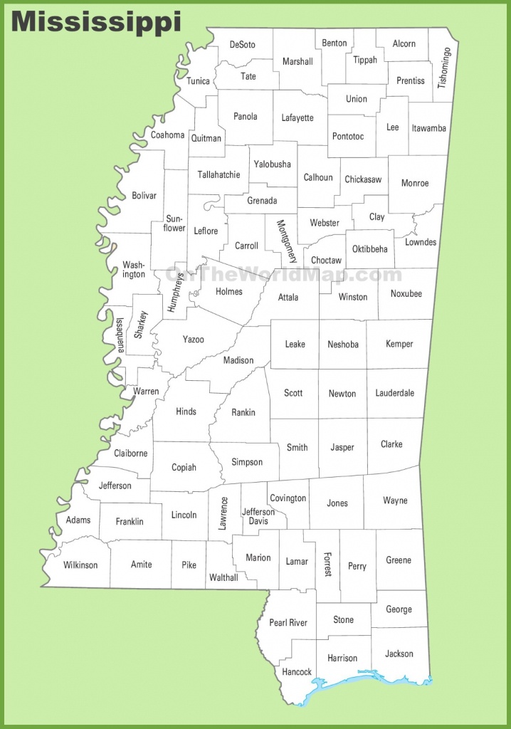 Mississippi State Maps | Usa | Maps Of Mississippi (Ms) - Printable Map Of Ms