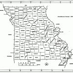 Missouri State Map With Counties Outline And Location Of Each County   Printable County Maps