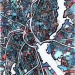 Modern Map Art – Abstract Map Print Of Providence Ri. Wall Art Print | Gift  Ideas | Bedroom Decor | Housewarming Present   Printable Map Of Providence Ri
