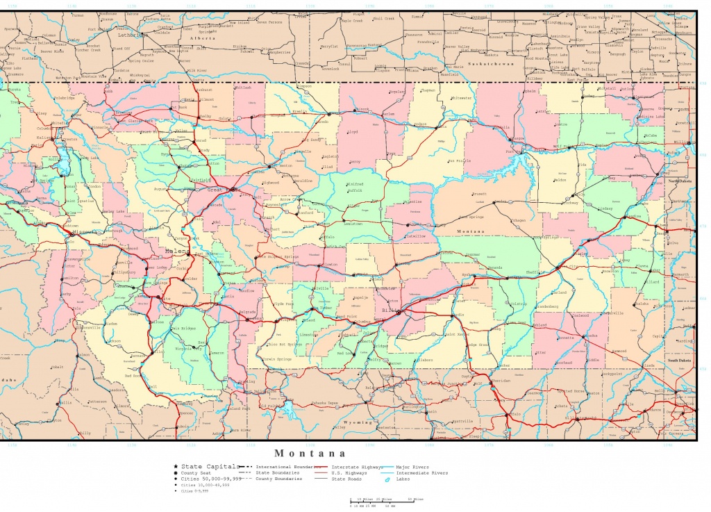 Montana Political Map - Printable Missoula Map