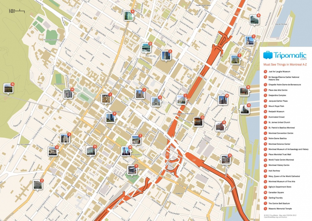 Montreal Printable Tourist Map In 2019 | Free Tourist Maps - Printable Map Of Montreal