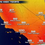More Record Heat In Southern California   Hot Again For The World   Southern California Heat Map