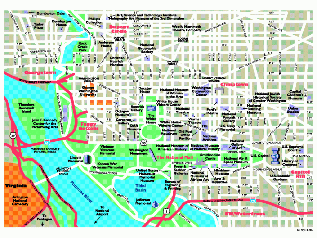 Must See, Eat, Do Recommendations For Washington D.c. | Dystopia - Printable Map Of Dc Monuments