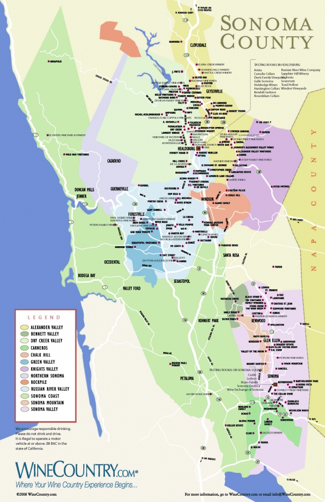 Sonoma California Map | Printable Maps