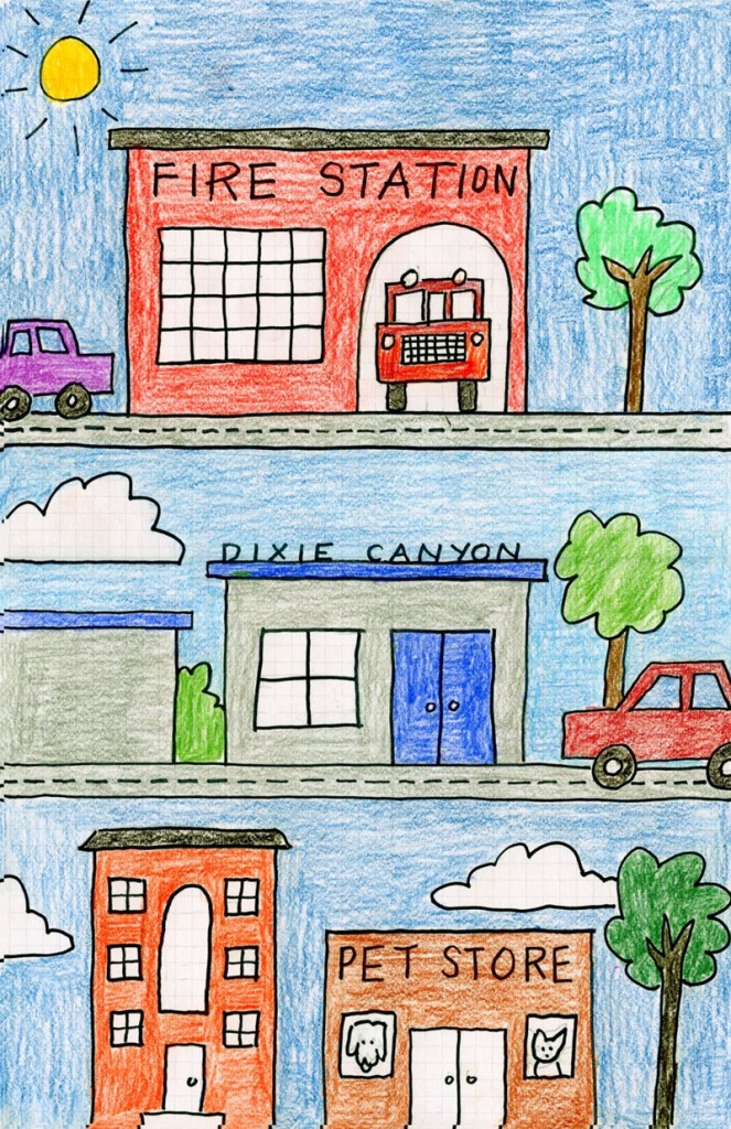 My Neighborhood Drawing. Art Projects For Kids | Kindergartenklub - Community Map For Kids Printable
