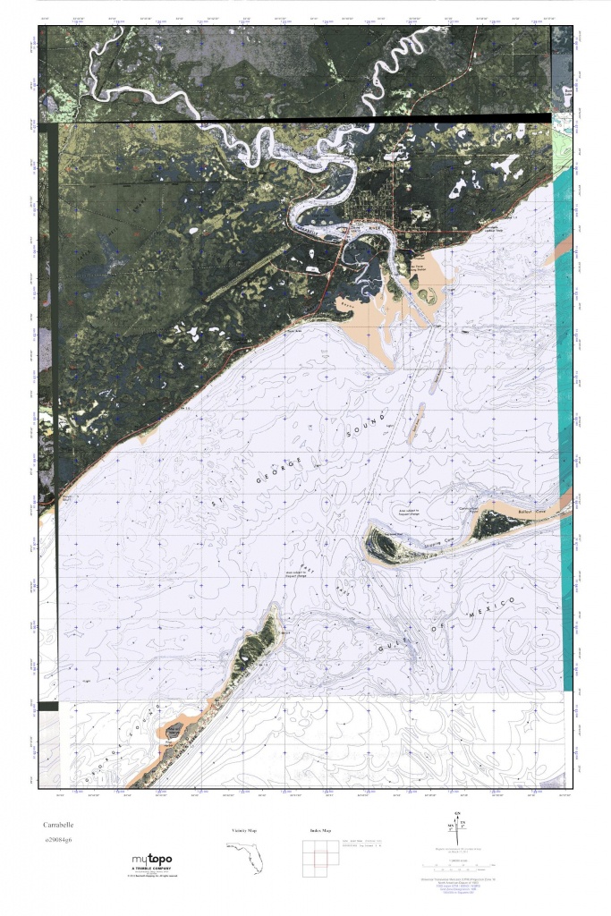 Mytopo Carrabelle, Florida Usgs Quad Topo Map - Carrabelle Florida Map