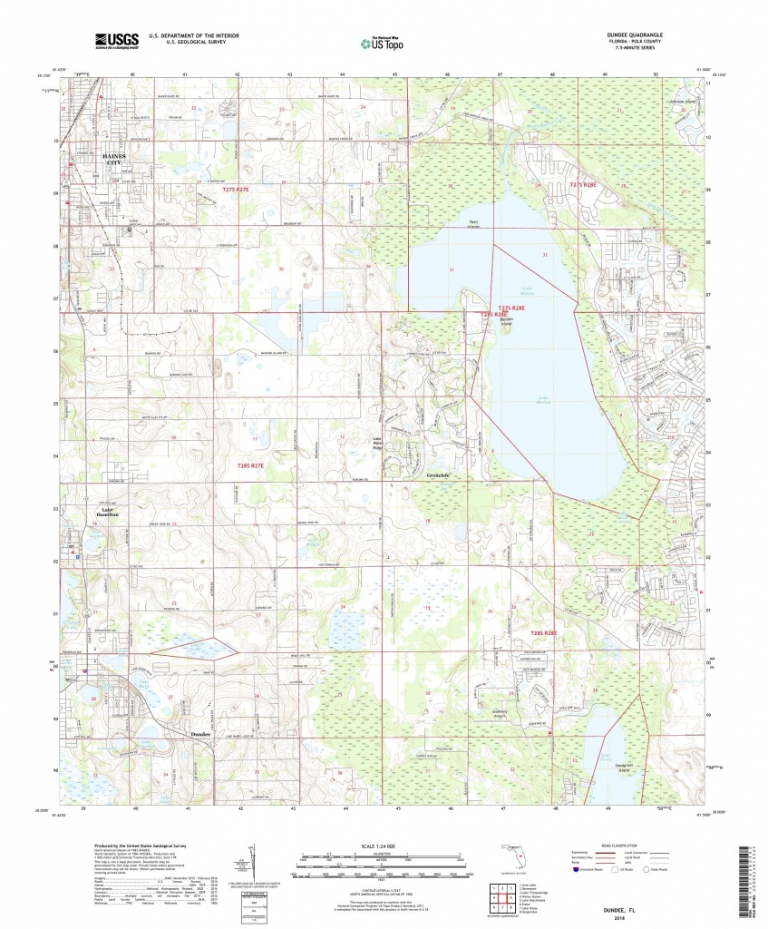 Mytopo Dundee Florida Usgs Quad Topo Map Dundee Florida Map 