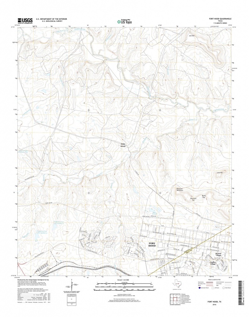 Mytopo Fort Hood, Texas Usgs Quad Topo Map - Fort Hood Texas Map