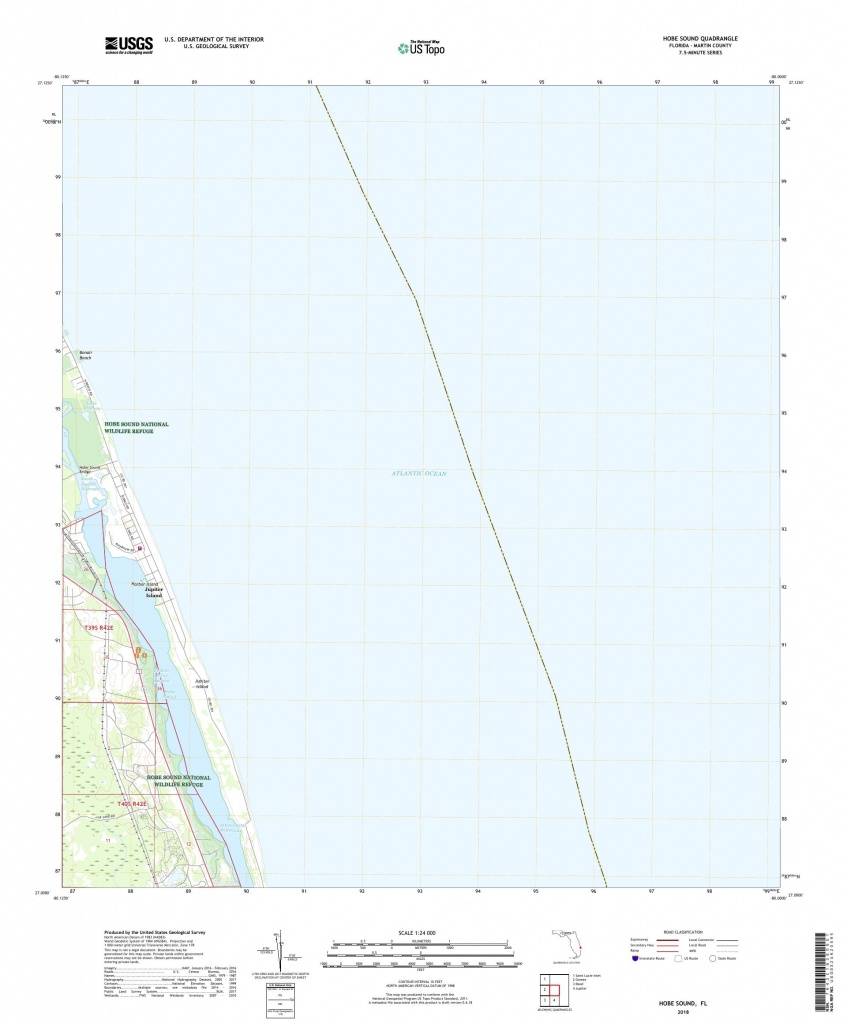 Mytopo Hobe Sound, Florida Usgs Quad Topo Map - Hobe Sound Florida Map