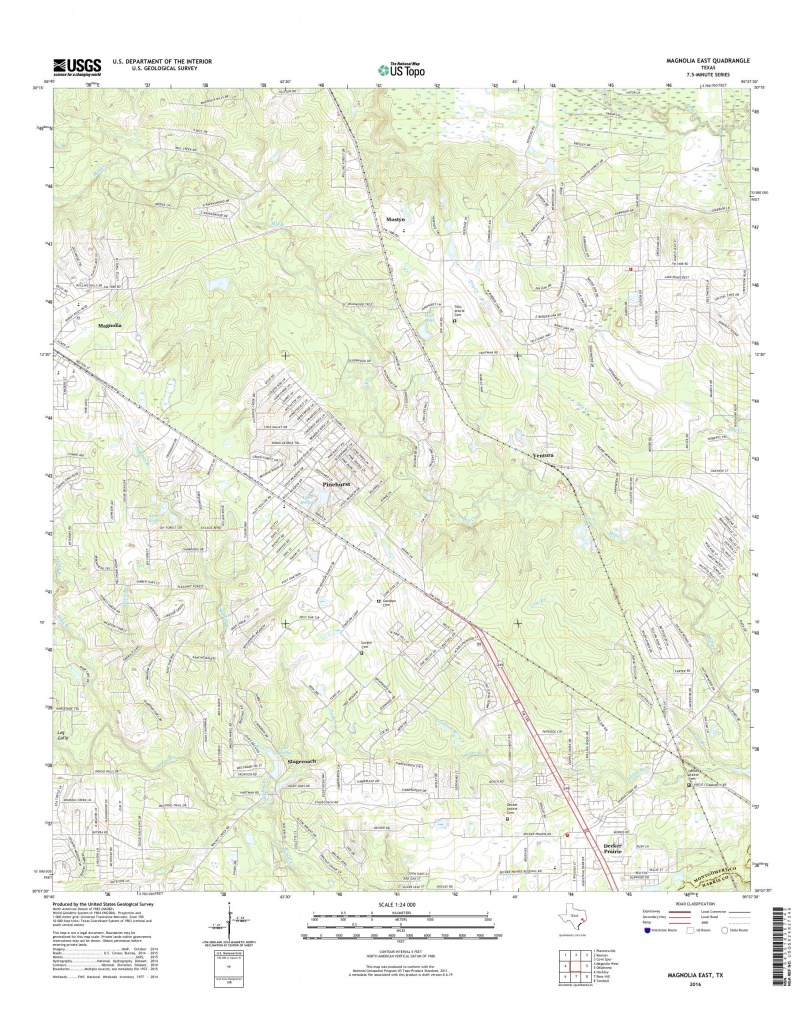 Mytopo Magnolia East Texas Usgs Quad Topo Map Magnolia Texas Map 