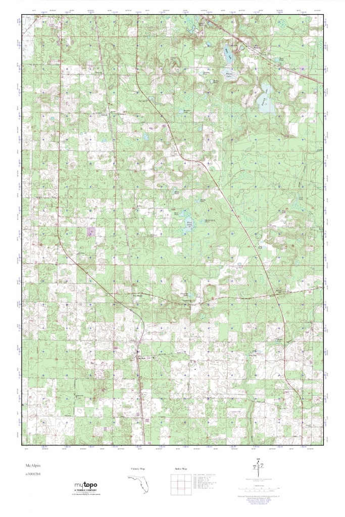 Mytopo Mcalpin, Florida Usgs Quad Topo Map - Mcalpin Florida Map