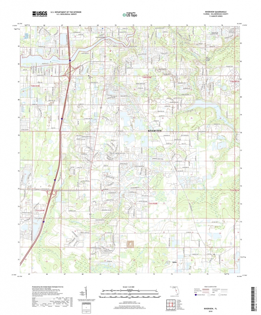 Mytopo Riverview, Florida Usgs Quad Topo Map - Riverview Florida Map