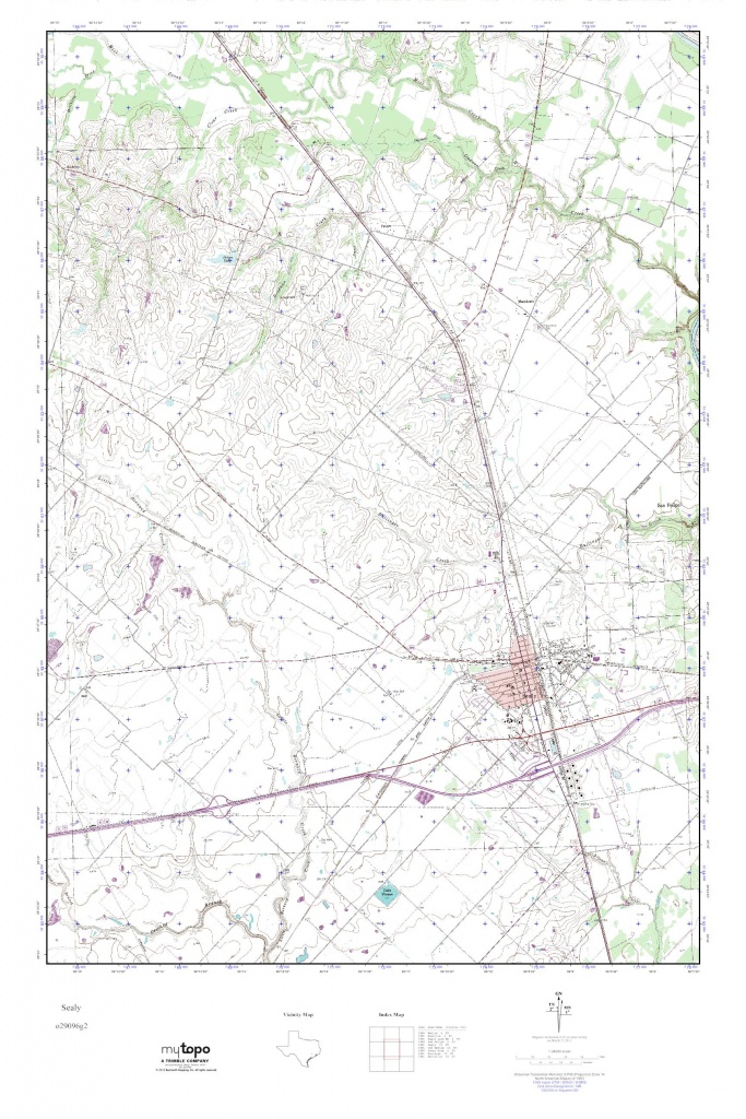 Mytopo Sealy, Texas Usgs Quad Topo Map - Sealy Texas Map