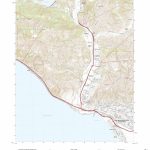 Mytopo Ventura, California Usgs Quad Topo Map   Ventura California Map
