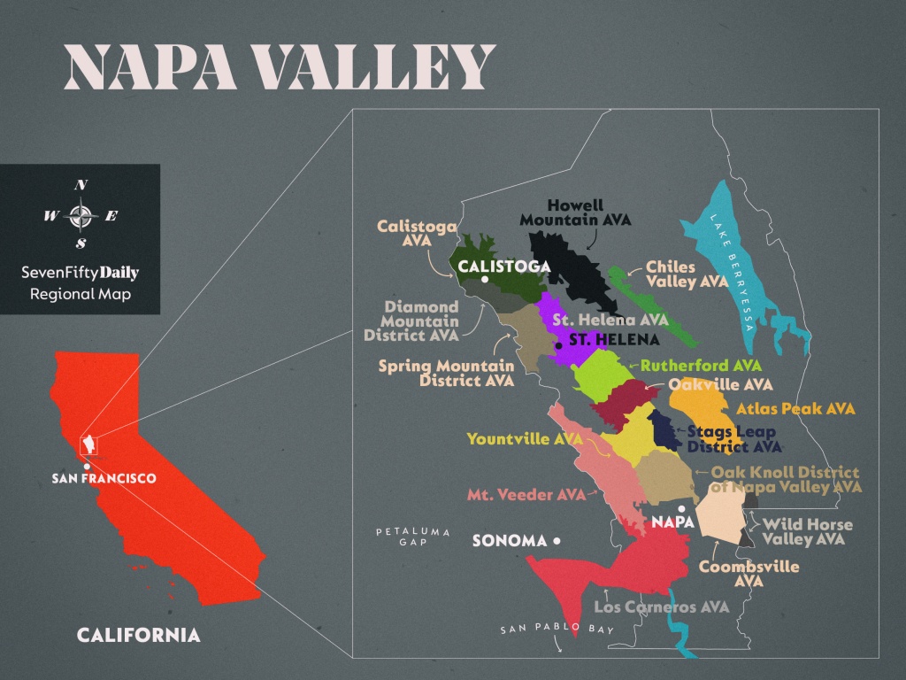 Napa Valley | Sevenfifty Daily - California Ava Map