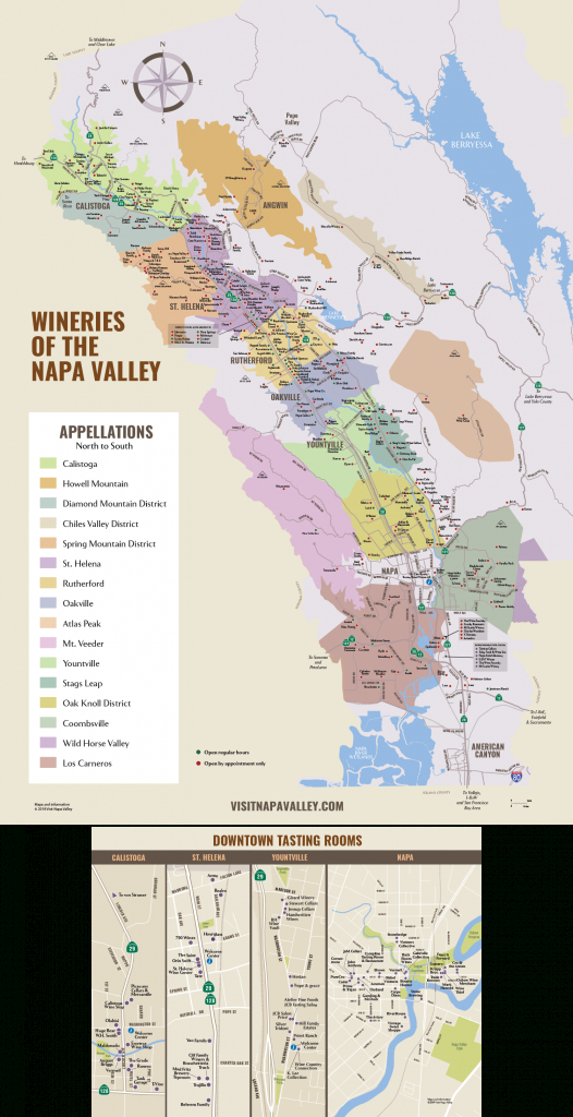Napa Valley Winery Map | Plan Your Visit To Our Wineries - California Wine Country Map