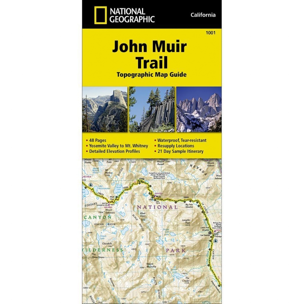 National Geographic Trails Illustrated John Muir Trail Ca Topo Map - National Geographic Topo Maps California