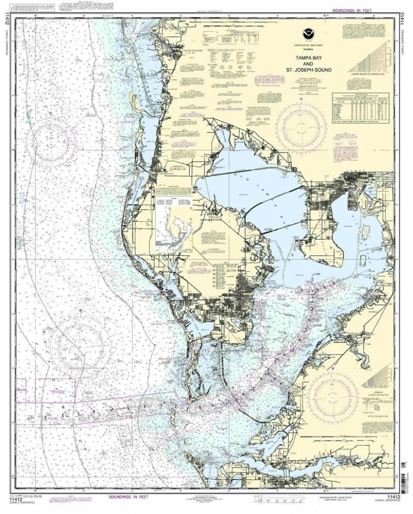 Nautical Map Of Tampa | Tampa Bay And St. Joseph Sound Nautical Map - Florida Marine Maps