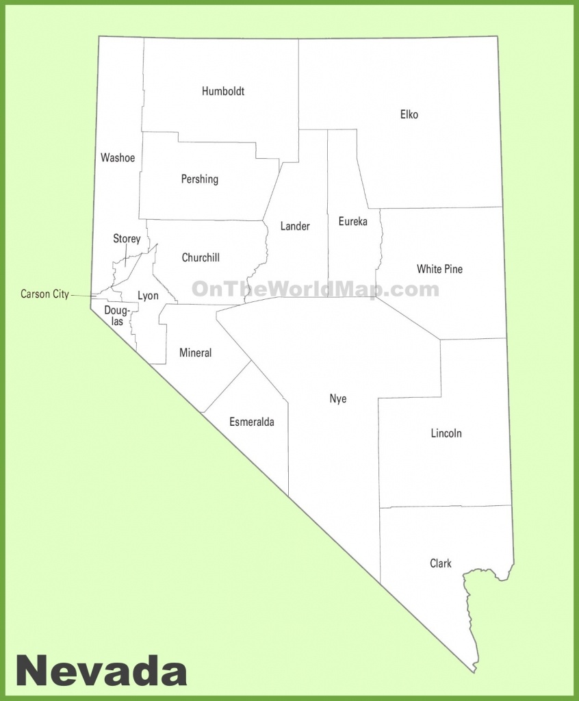 Nevada County Map - Printable Map Of Nevada