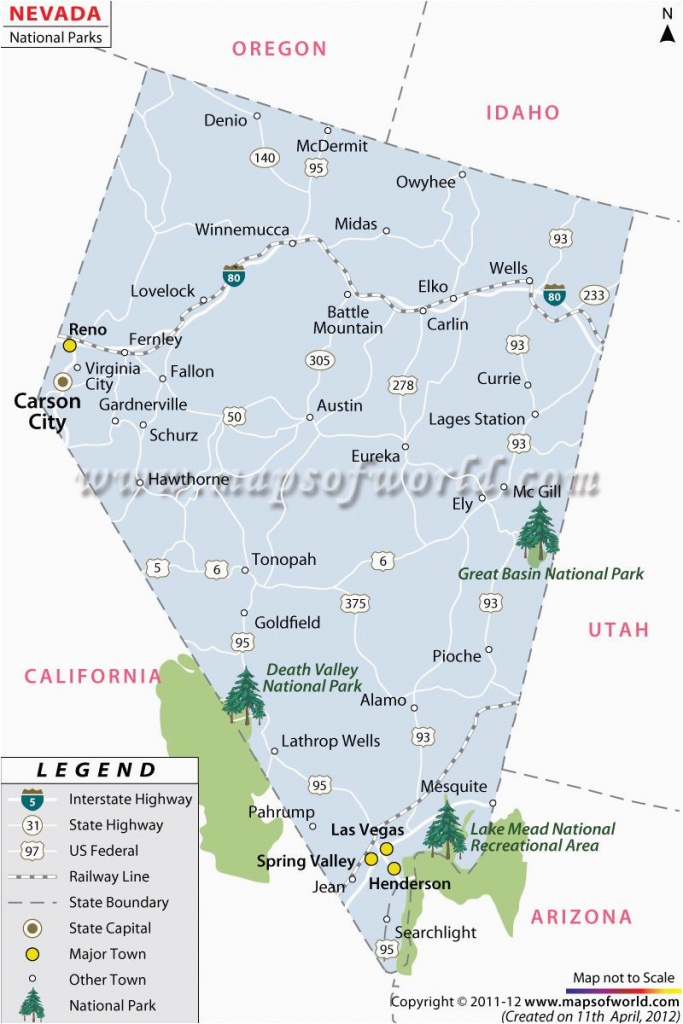 Nevada Texas Map Nevada National Parks National State Parks Nevada - National Parks In Texas Map