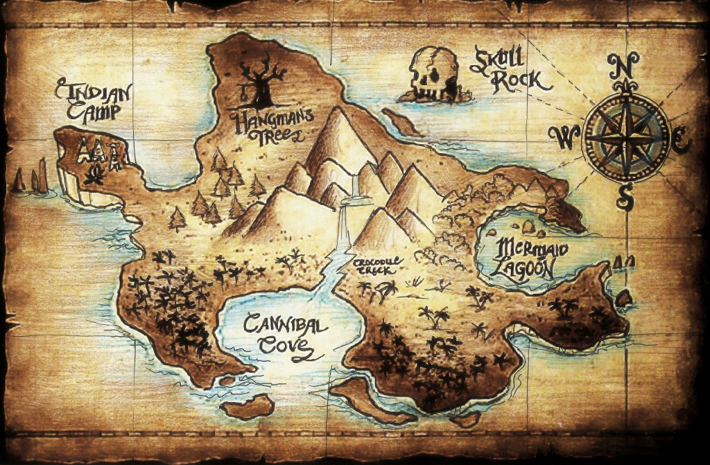 Neverland Map - Google Search | Arts And Crafts | Neverland Map - Printable Neverland Map