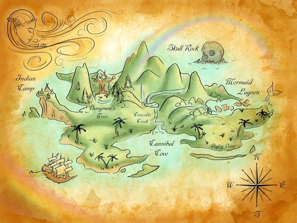 Neverland Mapmercedesjk.deviantart On @deviantart | Birthday - Neverland Map Printable