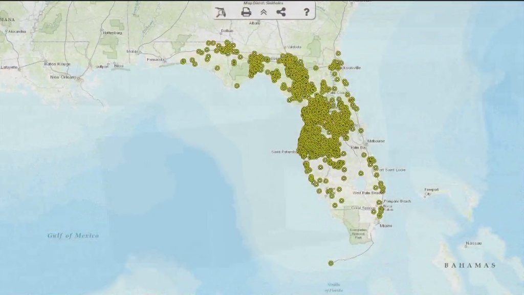 Florida Sinkhole Map - Printable Maps