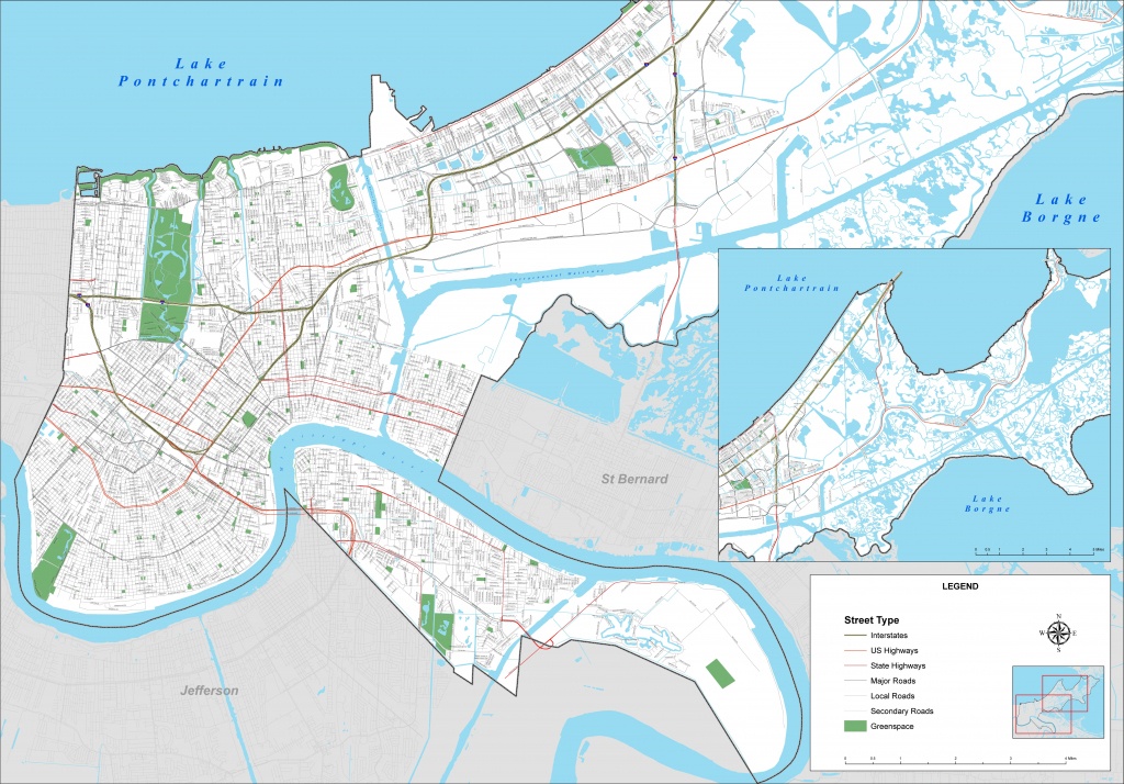 New Orleans Street Map - New Orleans Street Map Printable