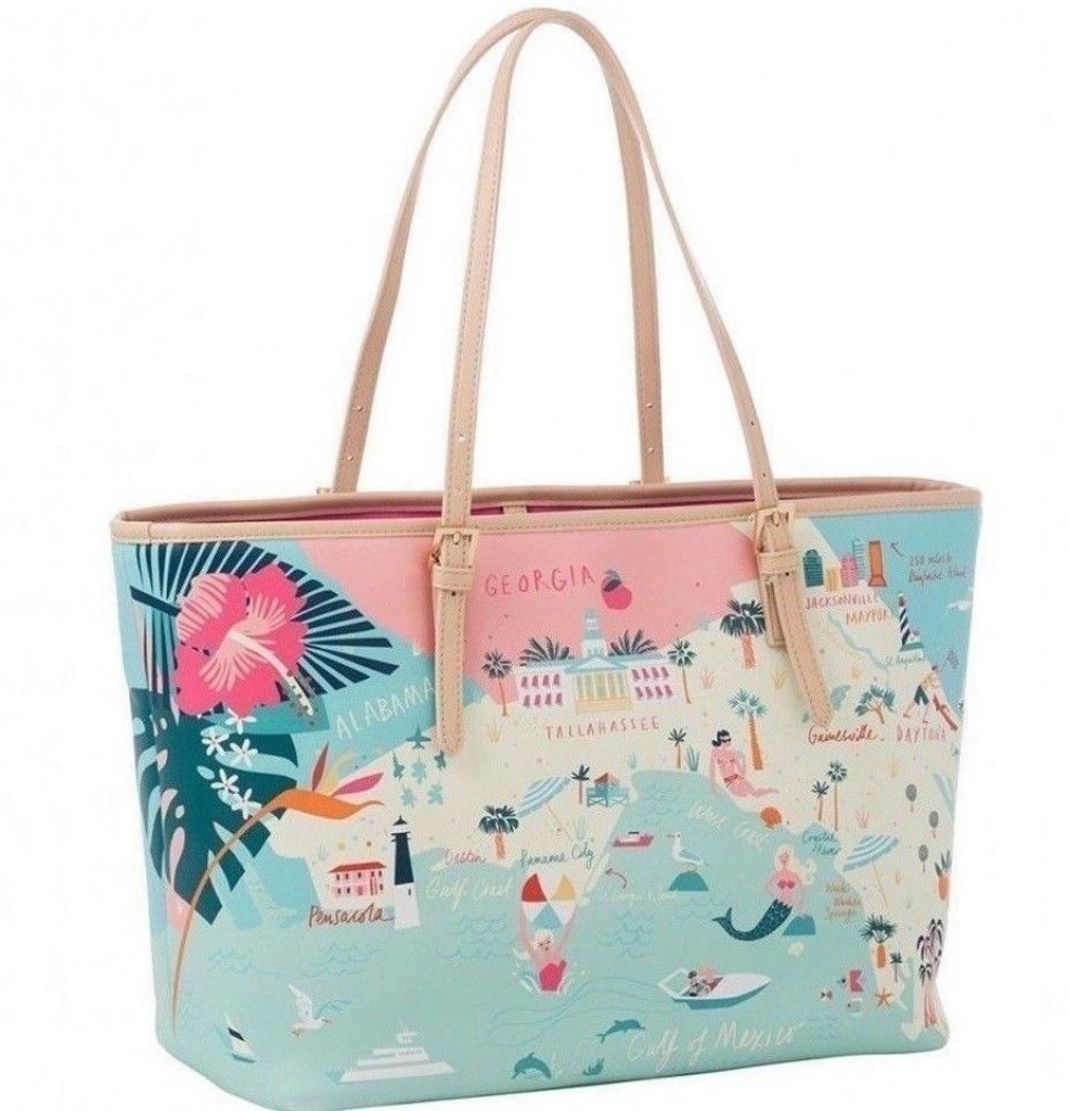 New Spartina 449 Florida Map Tote Bag (Free Shipping) #fashion - Florida Map Purse