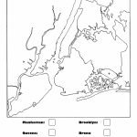 New York City Boroughs Coloring Activity For Kids   Map Of The 5 Boroughs Printable