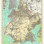 New York City Map Brooklyn Street Map Vintage | Etsy   Brooklyn Street Map Printable
