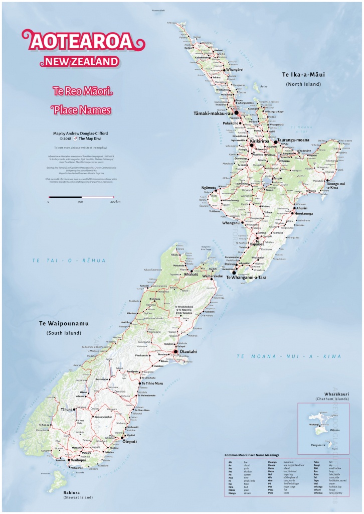New Zealand Wall Maps Including North And South Island Maps - New Zealand North Island Map Printable