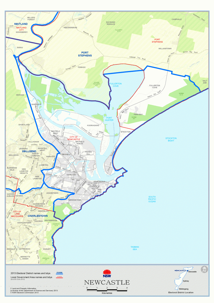 Newcastle - Nsw Electoral Commission - Printable Map Of Newcastle Nsw
