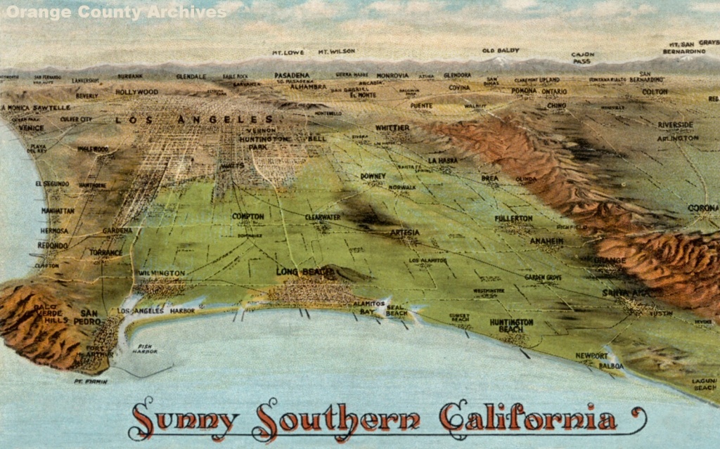 Newport Beach Historical Society | Aerials Maps &amp;amp; Miscellaneous - Old Maps Of Southern California