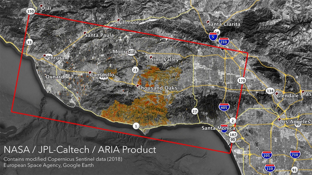 News | Nasa&amp;#039;s Aria Maps California Wildfires From Space - Map Of Current Forest Fires In California
