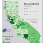 Newsletter Map   Center For Economic Development   California Sales Tax Map