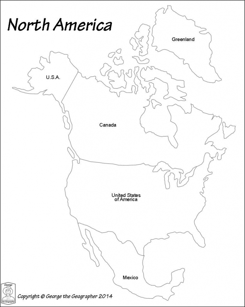 North America Map Outline Pdf Maps Of Usa For A Blank Printable 7 - Printable United States Map Pdf
